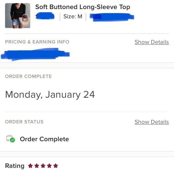 Soft Buttoned Long-Sleeve Top - Picture 2 of 2